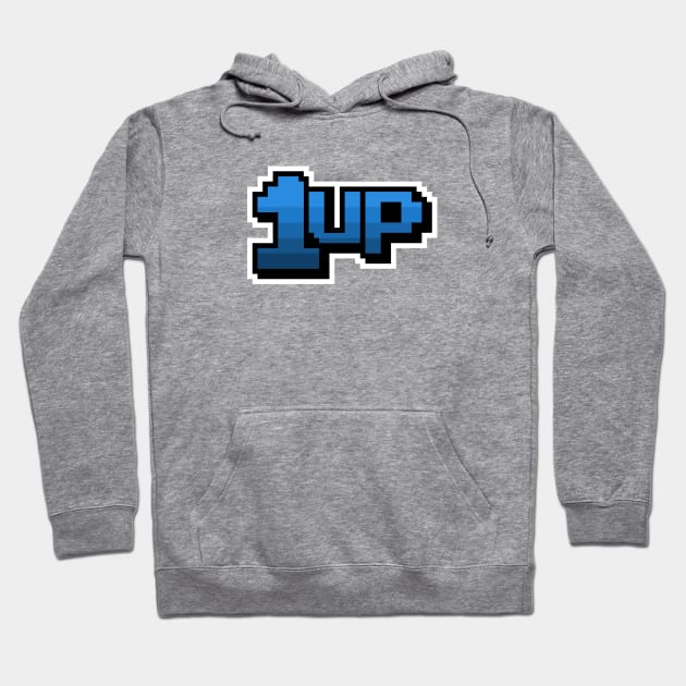 1up Blue Hoodie by spicytees